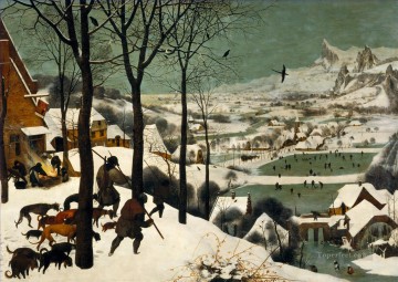 雪の中の狩人 フランドルのルネサンス農民ピーテル・ブリューゲル長老 Oil Paintings